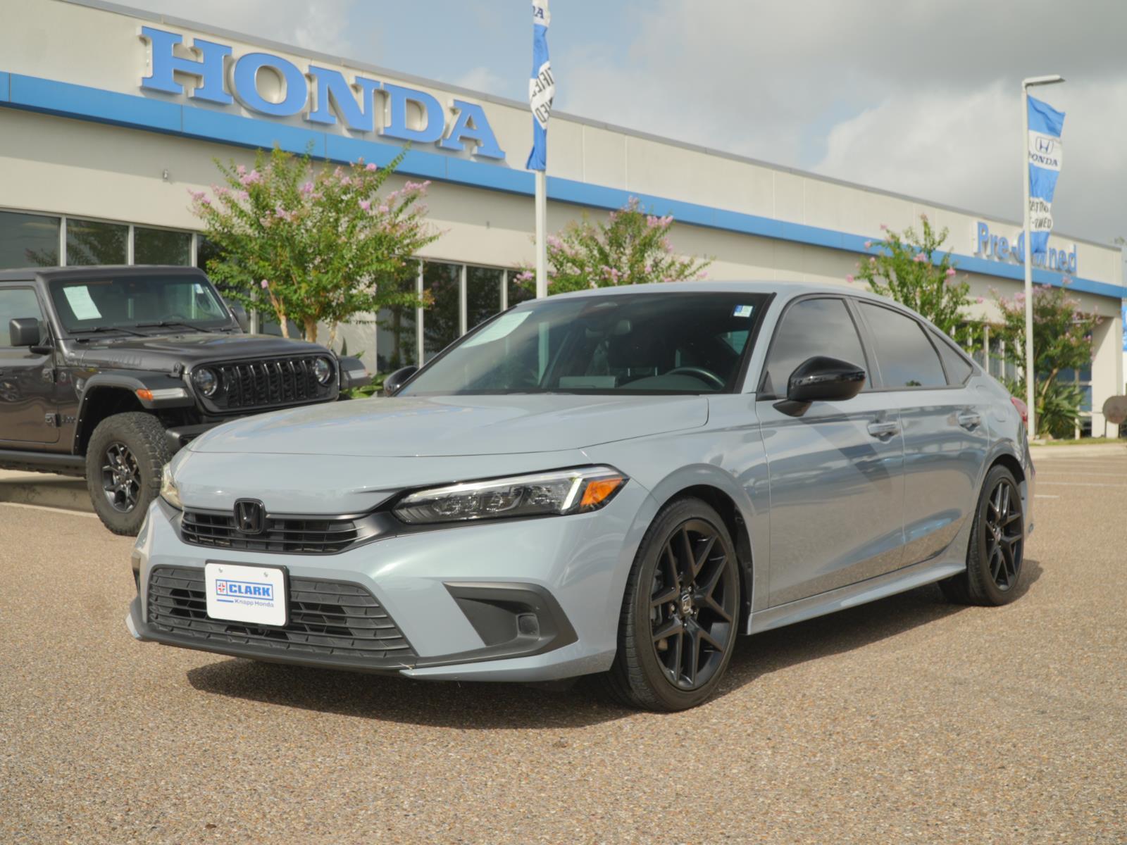 Sonic Gray Pearl 2024 Honda Civic Sedan Front-Wheel Drive 7-Speed CVT