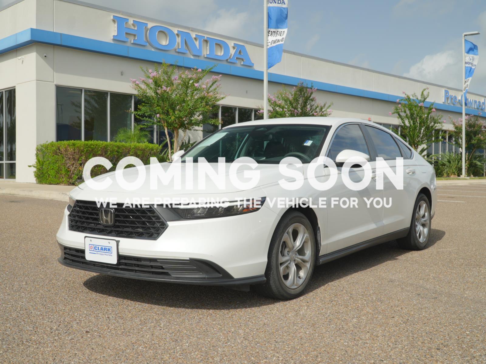 Platinum White Pearl 2024 Honda Accord Sedan Front-Wheel Drive Continuously Variable Transmission