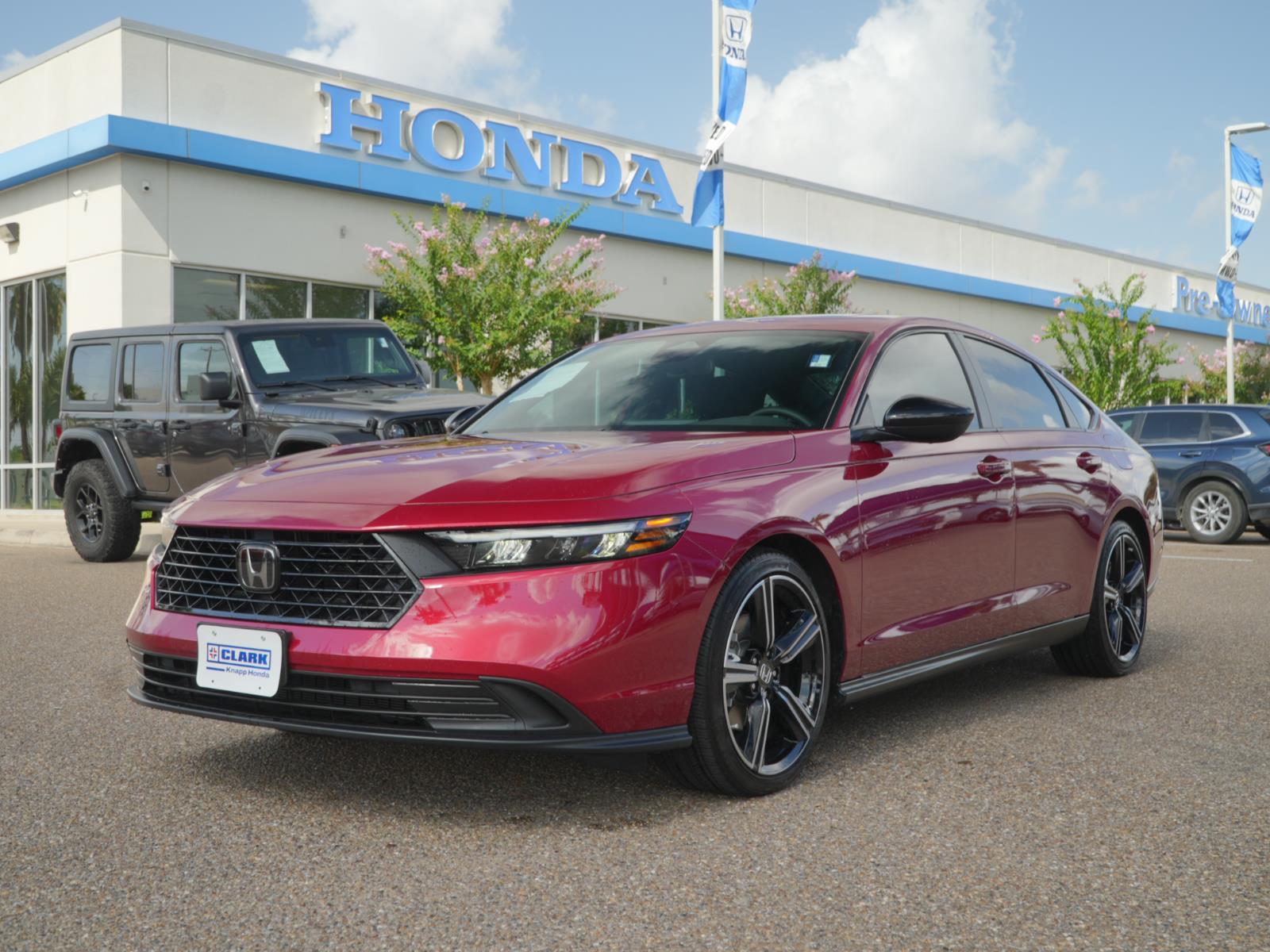 Radiant Red Metallic 2026 Honda Accord Hybrid Sedan Front-Wheel Drive 1-Speed Dual Clutch