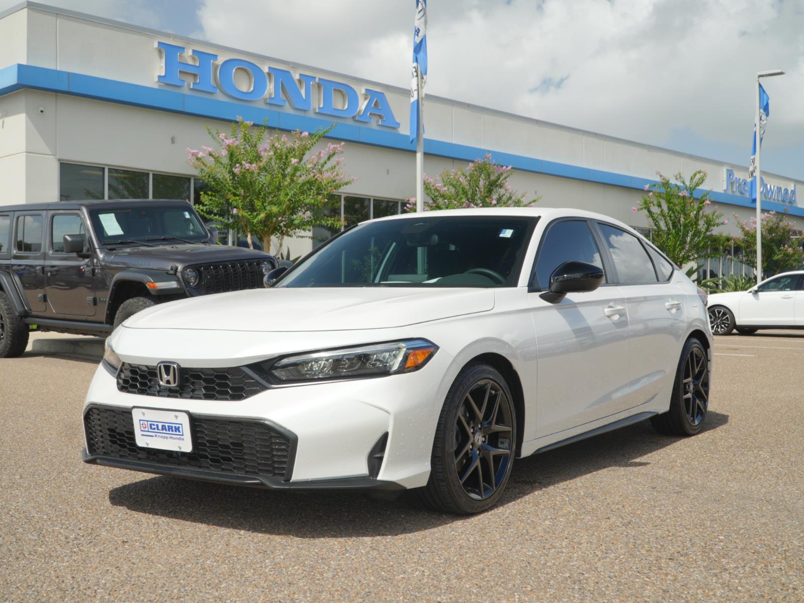 Platinum White Pearl 2026 Honda Civic Hatchback Hatchback Front-Wheel Drive Continuously Variable Transmission