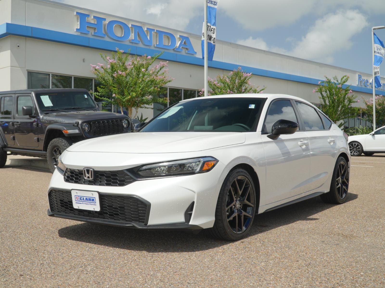 Platinum White Pearl 2026 Honda Civic Hatchback Hatchback Front-Wheel Drive Continuously Variable Transmission