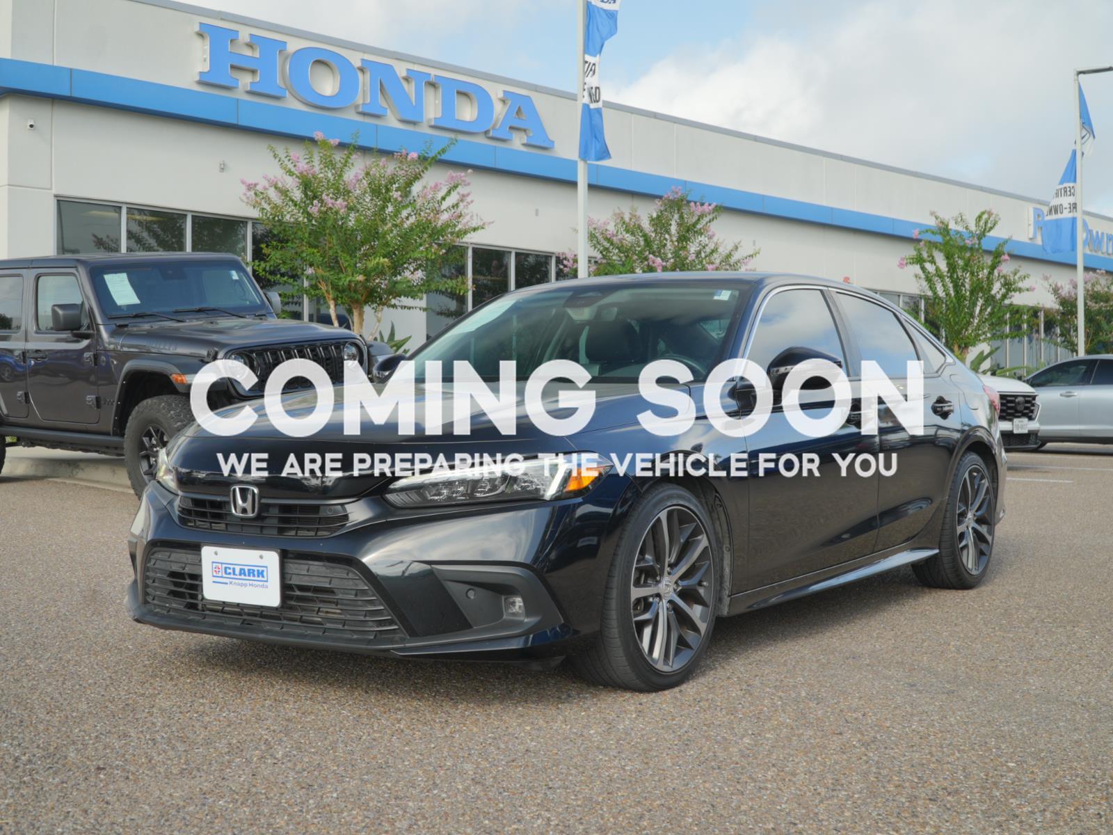 Crystal Black Pearl 2023 Honda Civic Sedan Front-Wheel Drive 7-Speed CVT