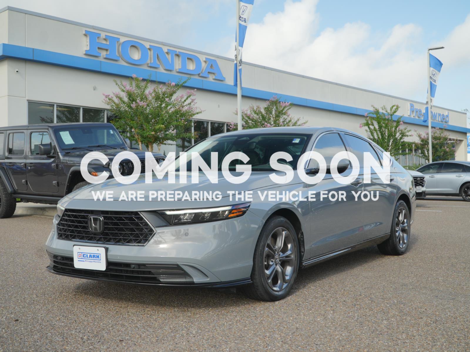 Urban Gray Pearl 2024 Honda Accord Hybrid Sedan Front-Wheel Drive 1-Speed Dual Clutch