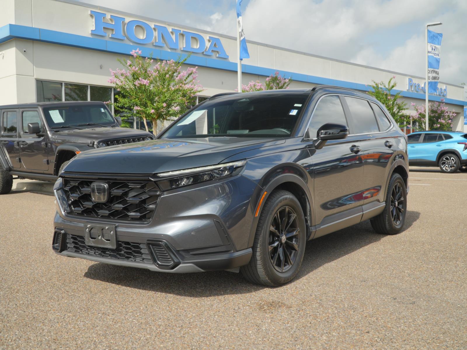 Meteorite Gray Metallic 2023 Honda CR-V Hybrid SUV / Crossover Front-Wheel Drive 1-Speed Dual Clutch