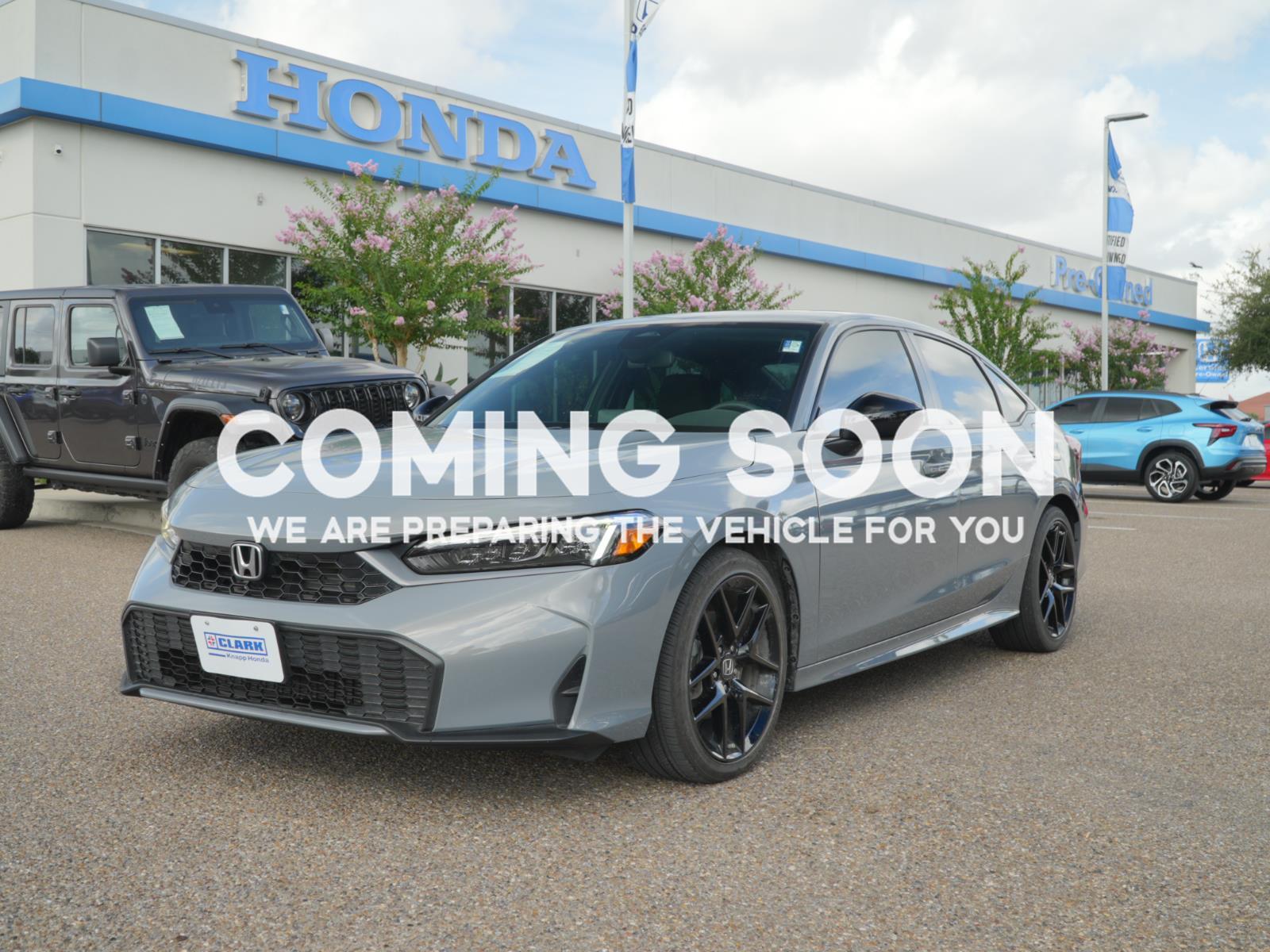 Urban Gray Pearl 2025 Honda Civic Hybrid Sedan Front-Wheel Drive Continuously Variable Transmission