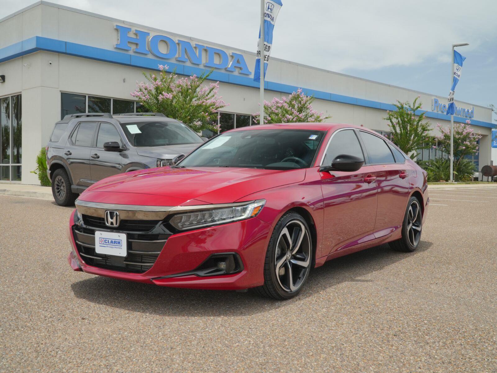 San Marino Red 2022 Honda Accord Sedan Front-Wheel Drive Continuously Variable Transmission
