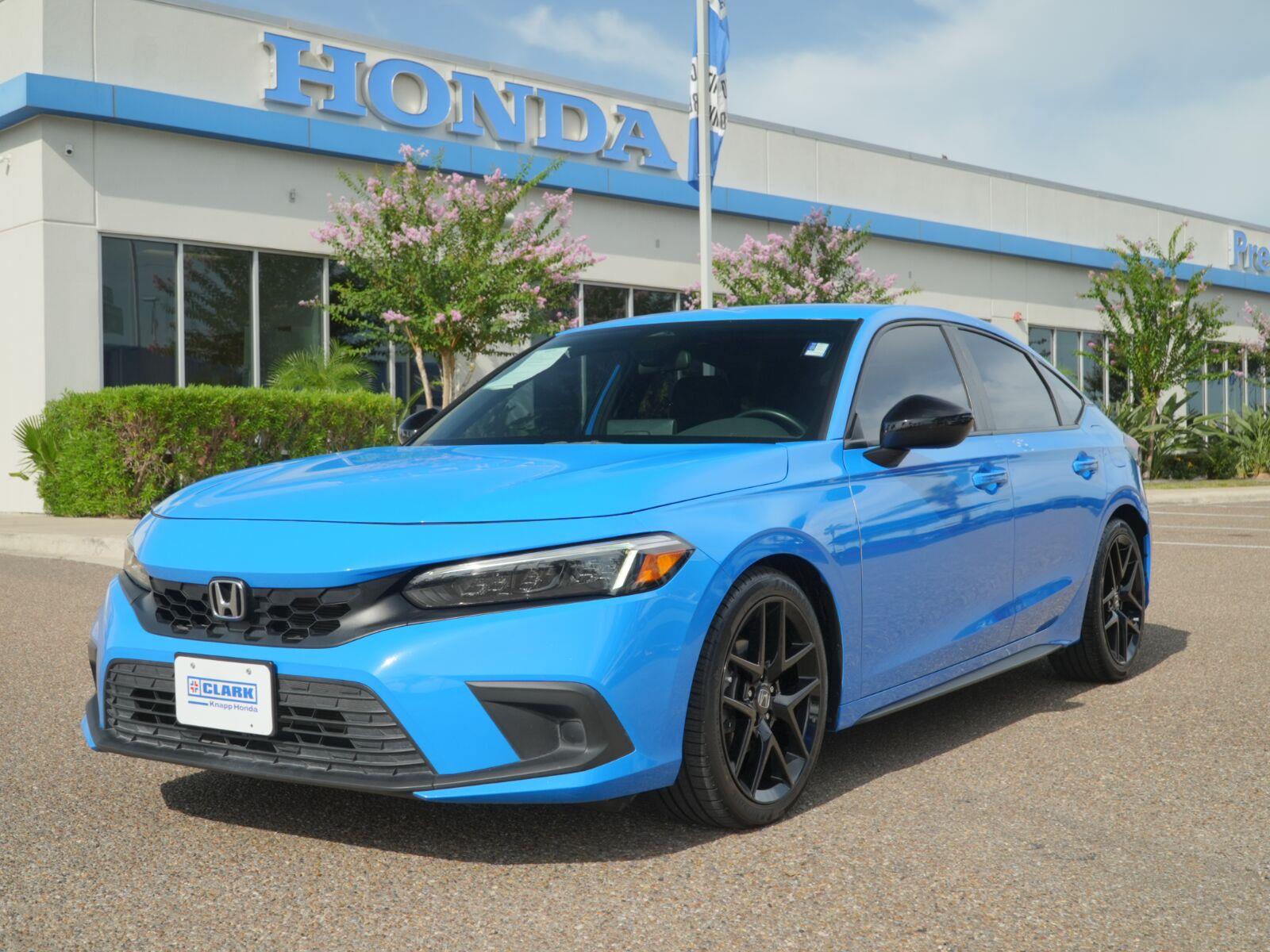 Boost Blue Pearl 2024 Honda Civic Hatchback Hatchback Front-Wheel Drive 7-Speed CVT
