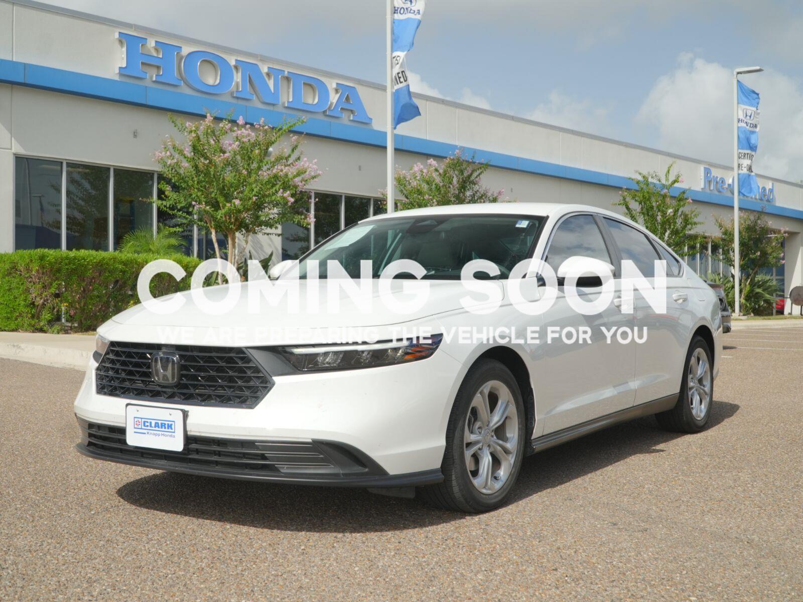 Platinum White Pearl 2024 Honda Accord Sedan Front-Wheel Drive Continuously Variable Transmission