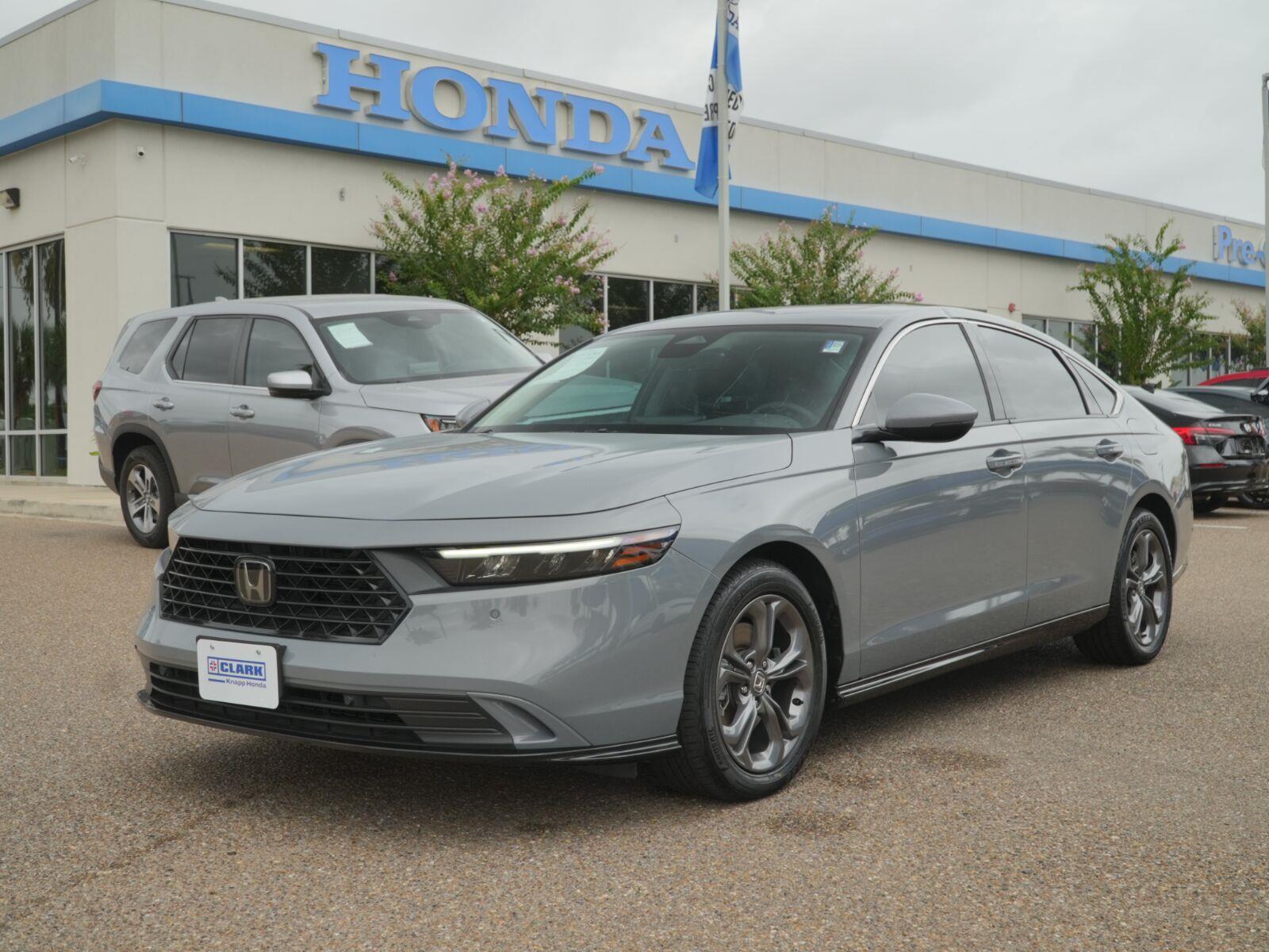 Urban Gray Pearl 2024 Honda Accord Hybrid Sedan Front-Wheel Drive 1-Speed Dual Clutch