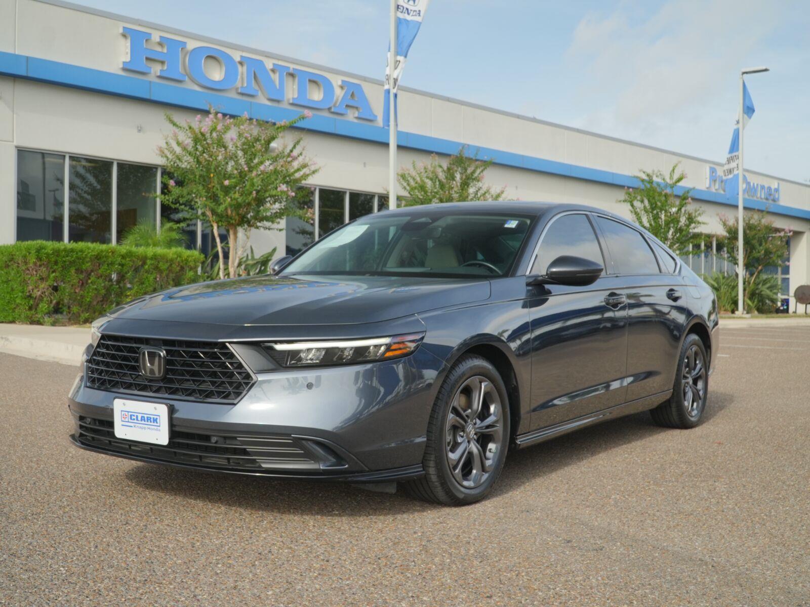 Meteorite Gray Metallic 2024 Honda Accord Hybrid Sedan Front-Wheel Drive 1-Speed Dual Clutch