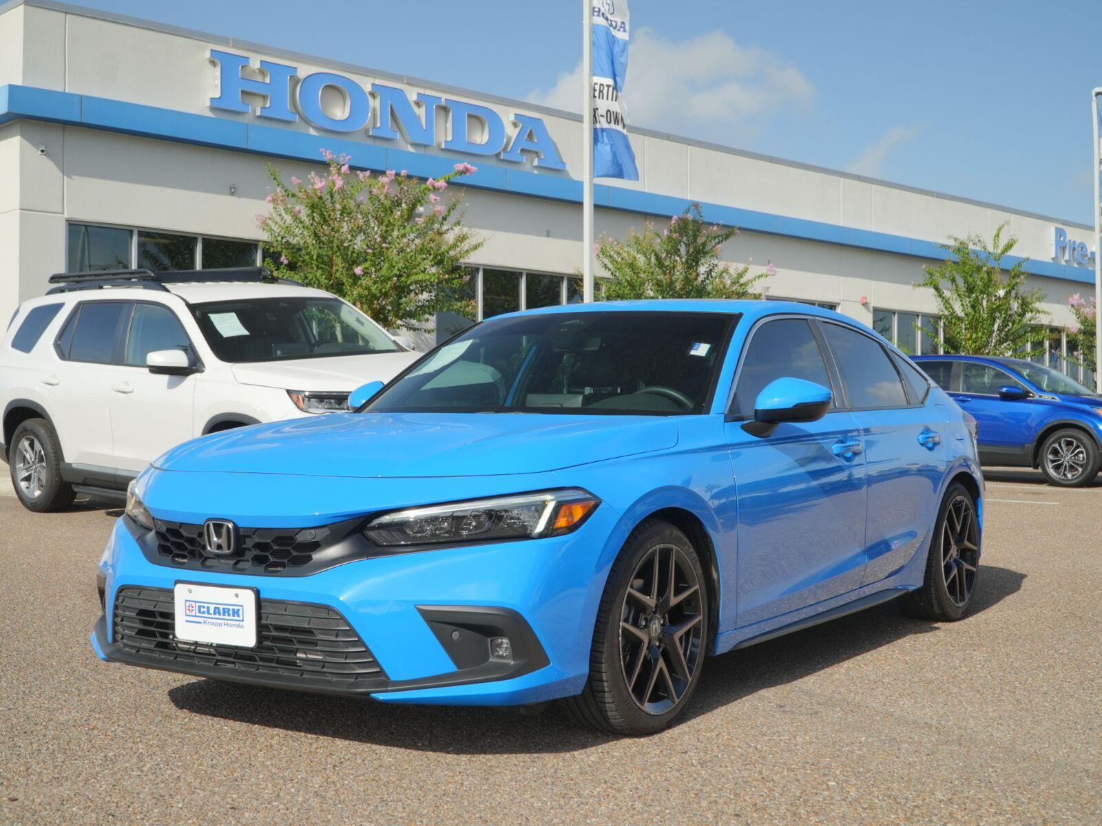 Boost Blue Pearl 2024 Honda Civic Hatchback Hatchback Front-Wheel Drive 7-Speed CVT