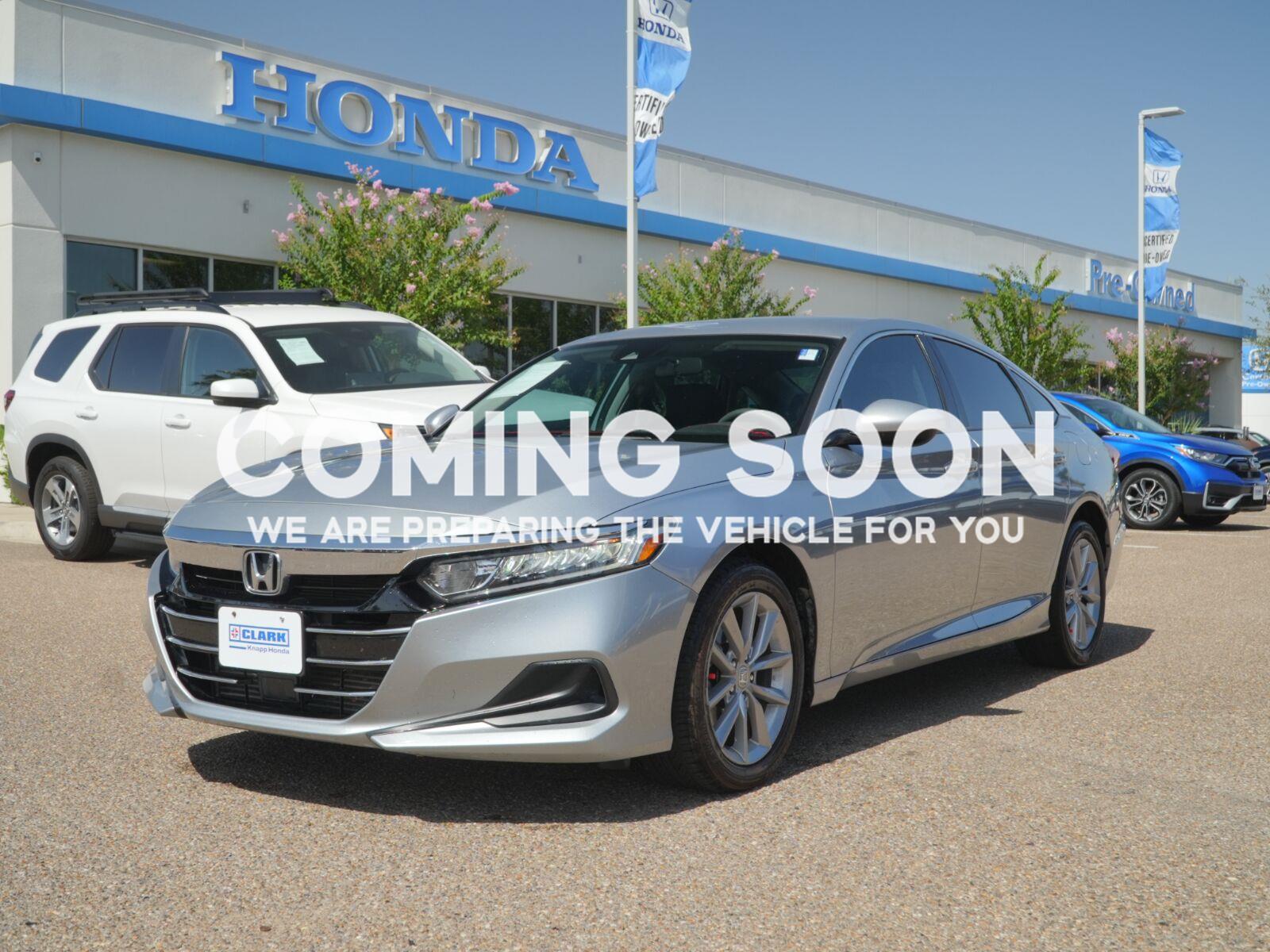 Lunar Silver Metallic 2022 Honda Accord Sedan Front-Wheel Drive Continuously Variable Transmission