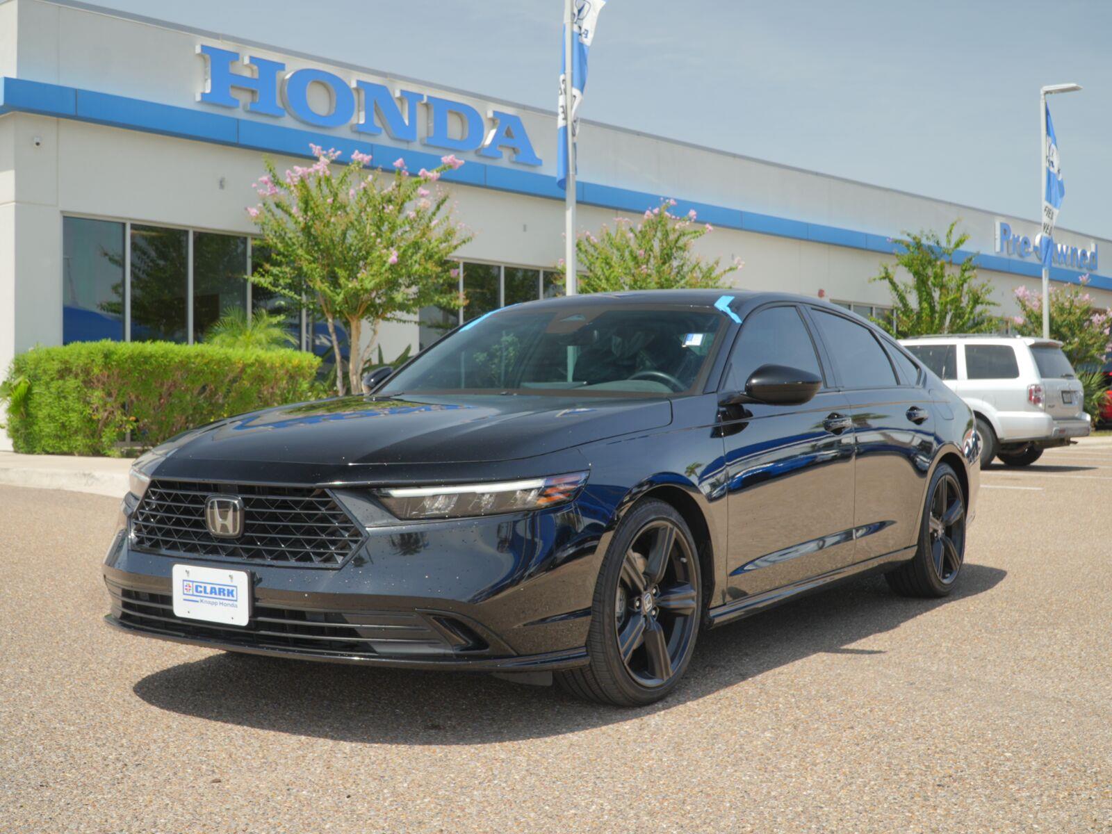 Crystal Black Pearl 2024 Honda Accord Hybrid Sedan Front-Wheel Drive 1-Speed Dual Clutch