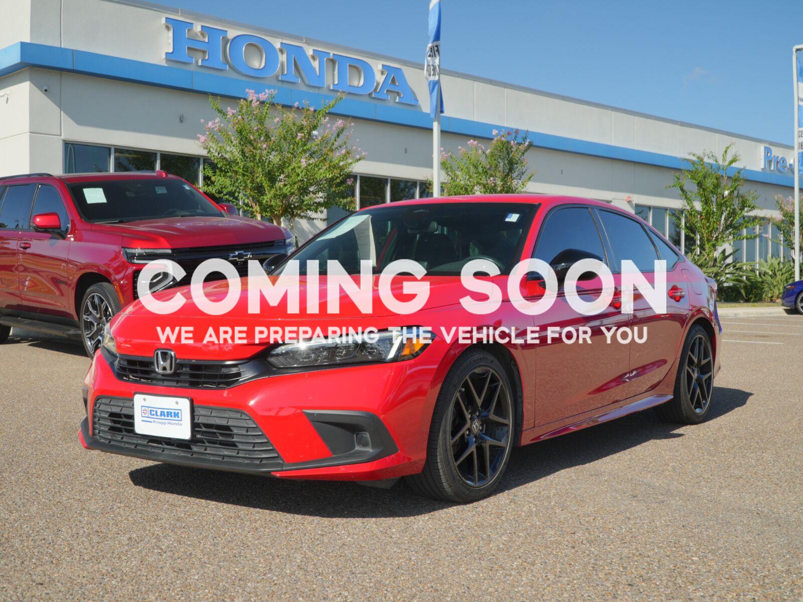 Rallye Red 2024 Honda Civic Sedan Front-Wheel Drive Continuously Variable Transmission