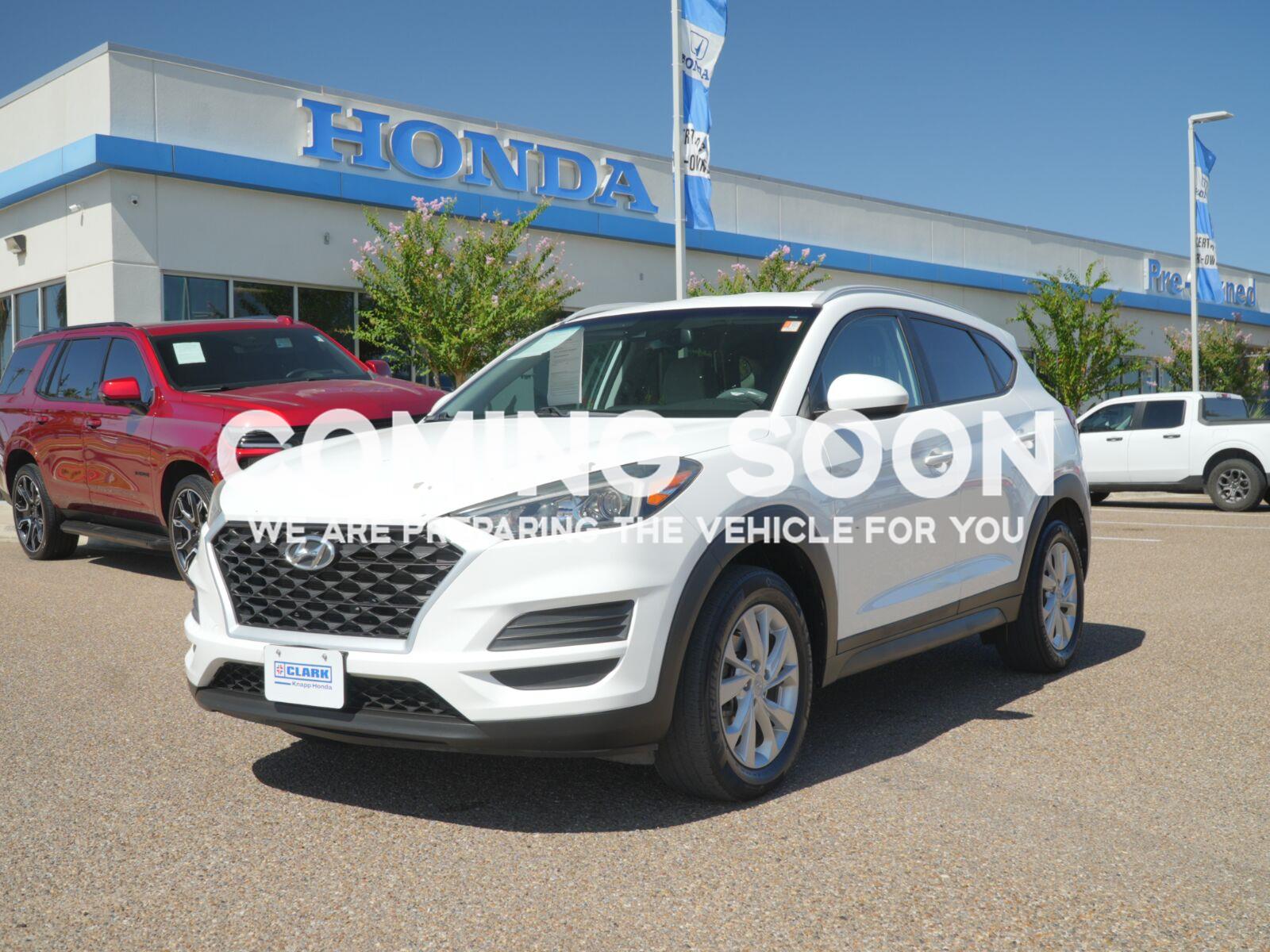 Cream White 2020 Hyundai Tucson SUV / Crossover All-Wheel Drive Automatic