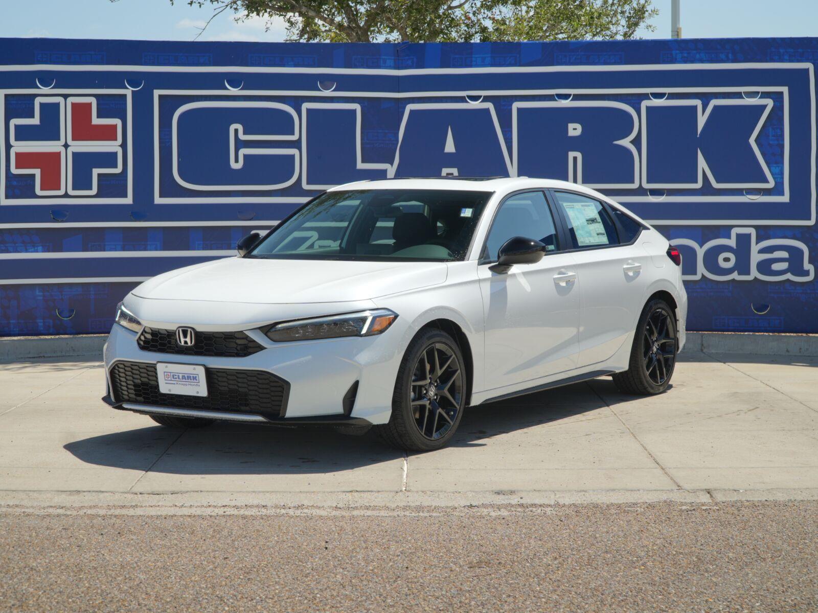 Platinum White Pearl 2026 Honda Civic Hybrid Hatchback Front-Wheel Drive 1-Speed Dual Clutch