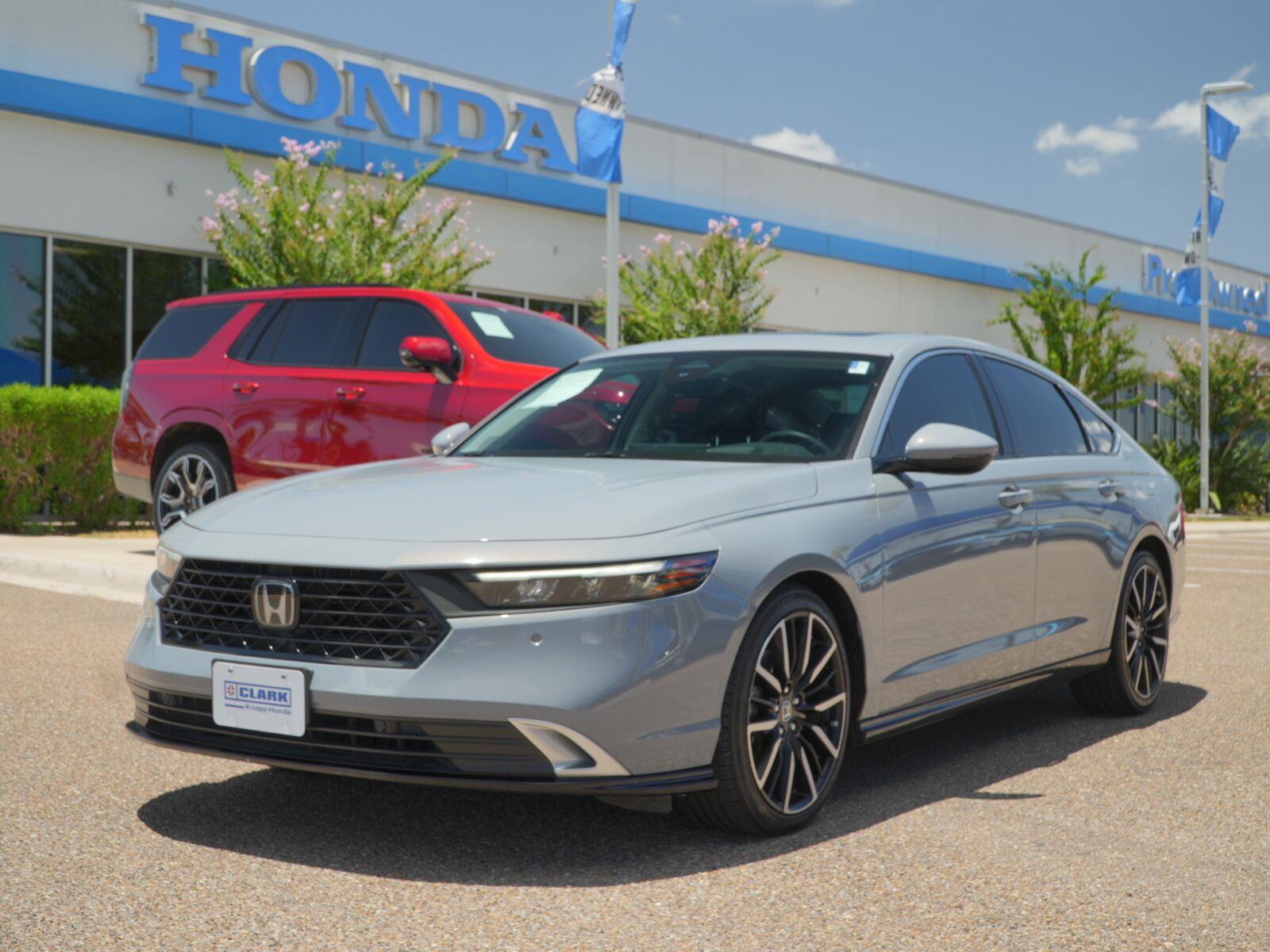 Urban Gray Pearl 2023 Honda Accord Hybrid Sedan Front-Wheel Drive 1-Speed Dual Clutch