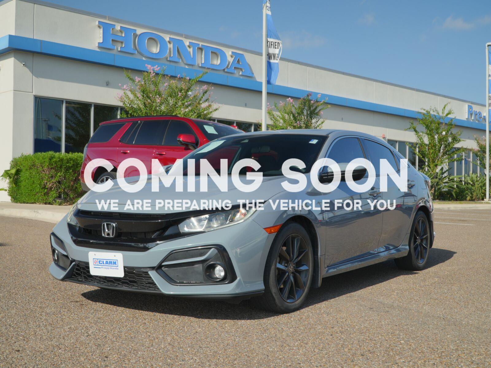 Sonic Gray Pearl 2020 Honda Civic Hatchback Hatchback Front-Wheel Drive Continuously Variable Transmission