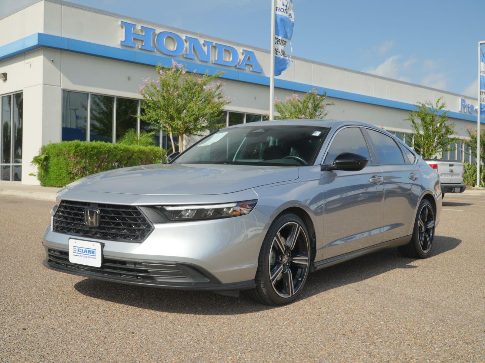 Lunar Silver Metallic 2023 Honda Accord Hybrid Sedan Front-Wheel Drive 1-Speed Dual Clutch