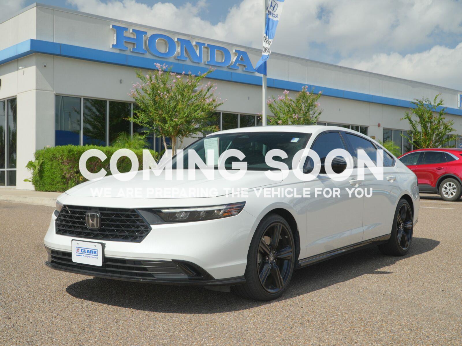 Platinum White Pearl 2024 Honda Accord Hybrid Sedan Front-Wheel Drive 1-Speed Dual Clutch