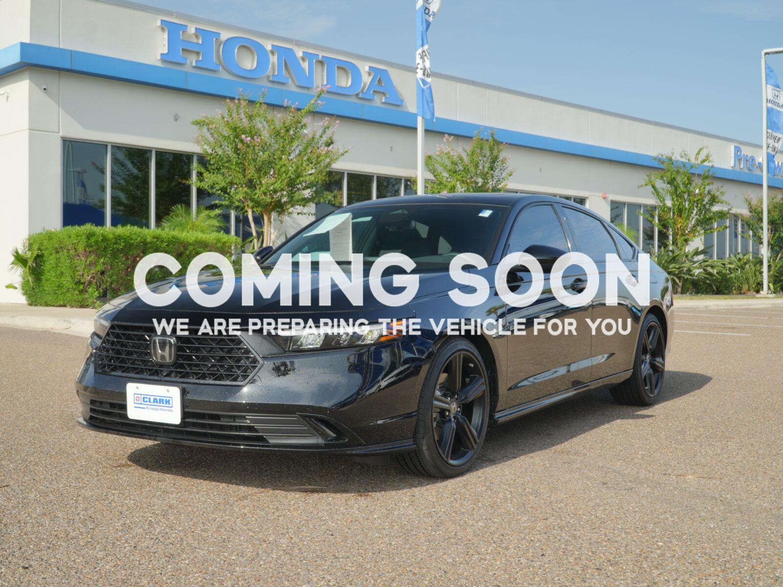 Crystal Black Pearl 2025 Honda Accord Hybrid Sedan Front-Wheel Drive 1-Speed Dual Clutch