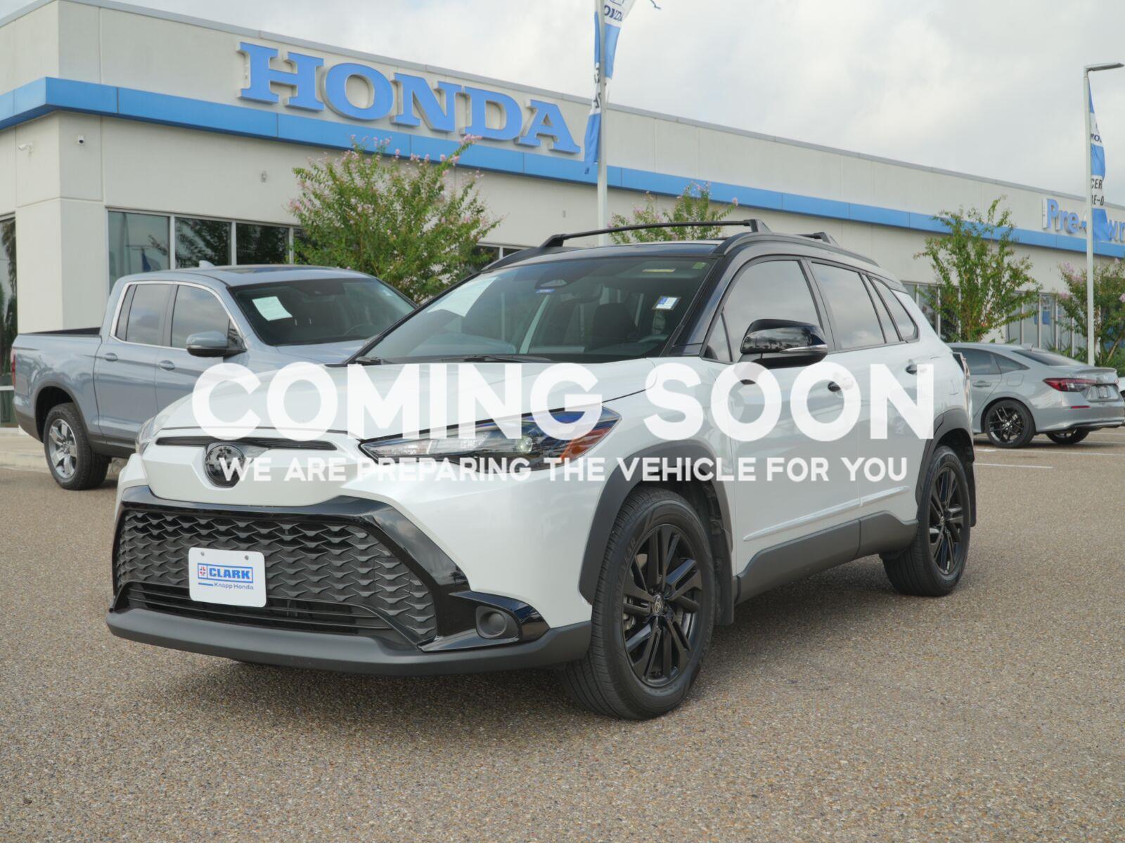 Wind Chill Pearl w/Jet Black Roof 2025 Toyota Corolla Cross Hybrid SUV / Crossover All-Wheel Drive Continuously Variable Transmission
