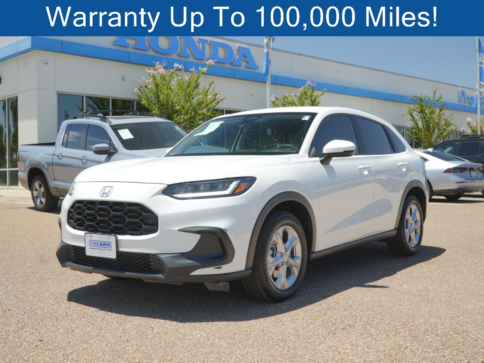 Platinum White Pearl 2024 Honda HR-V SUV / Crossover Front-Wheel Drive Continuously Variable Transmission