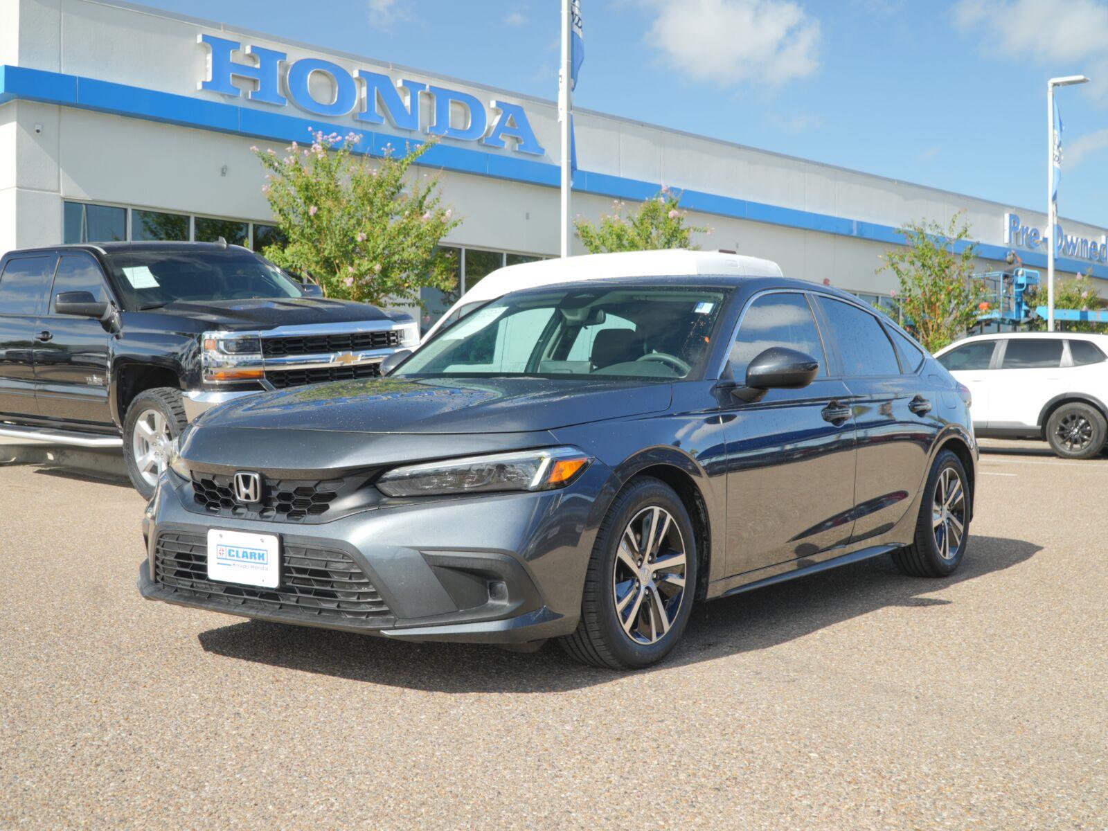 Meteorite Gray Metallic 2023 Honda Civic Hatchback Hatchback Front-Wheel Drive Continuously Variable Transmission