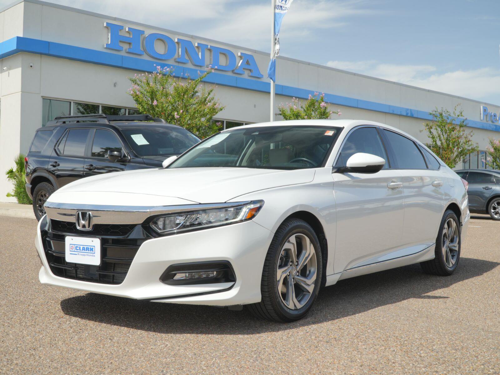 Platinum White Pearl 2019 Honda Accord Sedan Front-Wheel Drive Continuously Variable Transmission