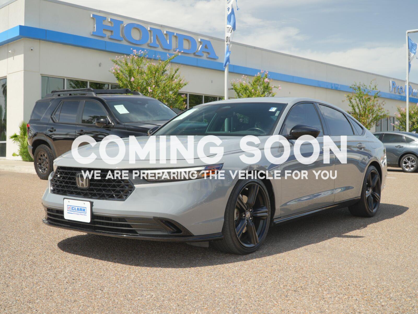 Urban Gray Pearl 2024 Honda Accord Hybrid Sedan Front-Wheel Drive 1-Speed Dual Clutch