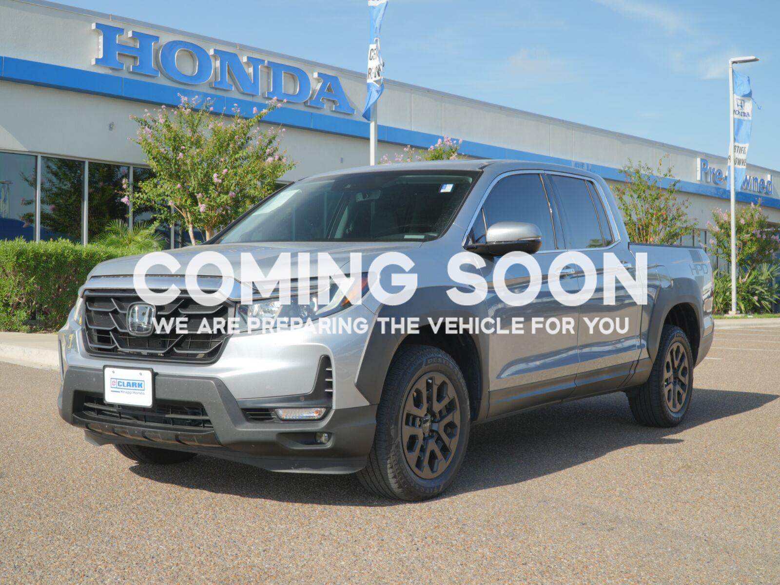 Lunar Silver Metallic 2023 Honda Ridgeline Pickup Truck All-Wheel Drive 9-Speed Automatic