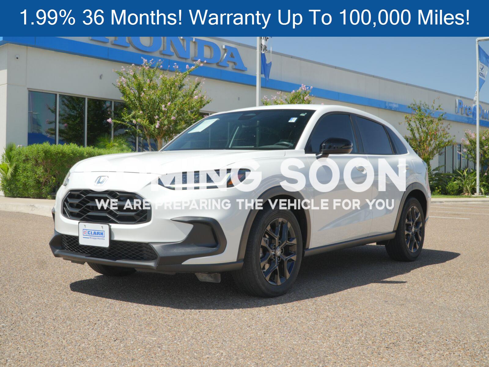 Platinum White Pearl 2025 Honda HR-V SUV / Crossover Front-Wheel Drive Continuously Variable Transmission