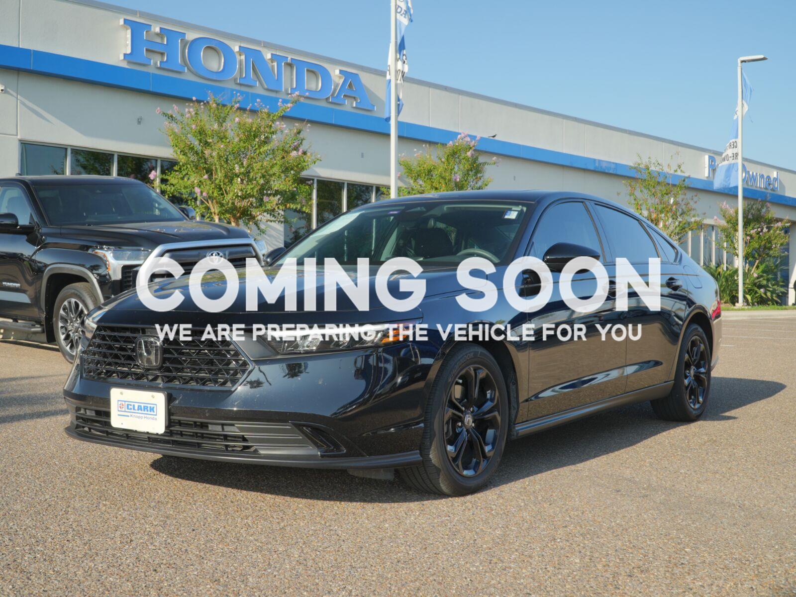 Crystal Black Pearl 2025 Honda Accord Sedan Front-Wheel Drive Continuously Variable Transmission