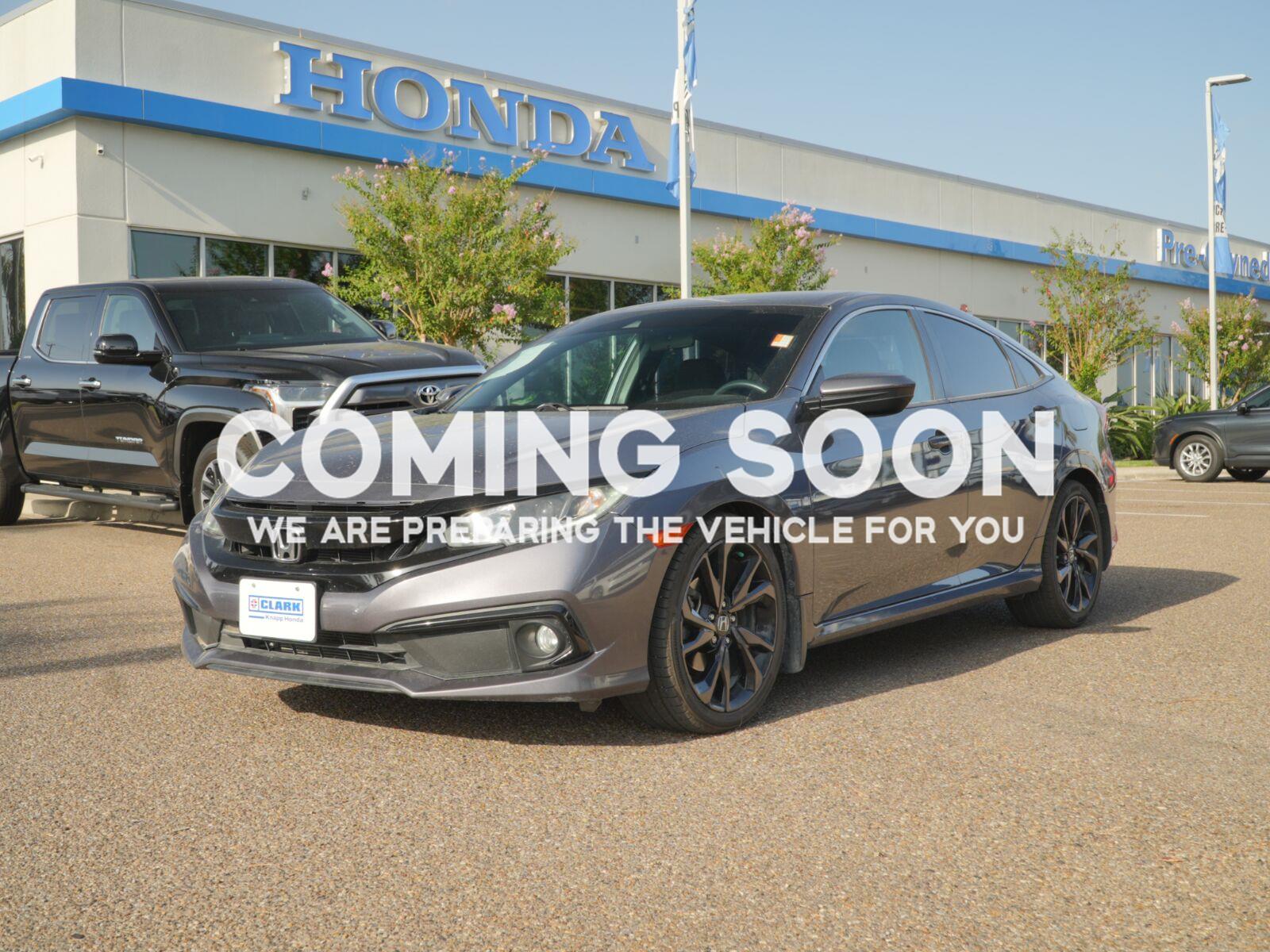 Gray (Modern Steel Metallic) 2020 Honda Civic Sedan Front-Wheel Drive 7-Speed CVT