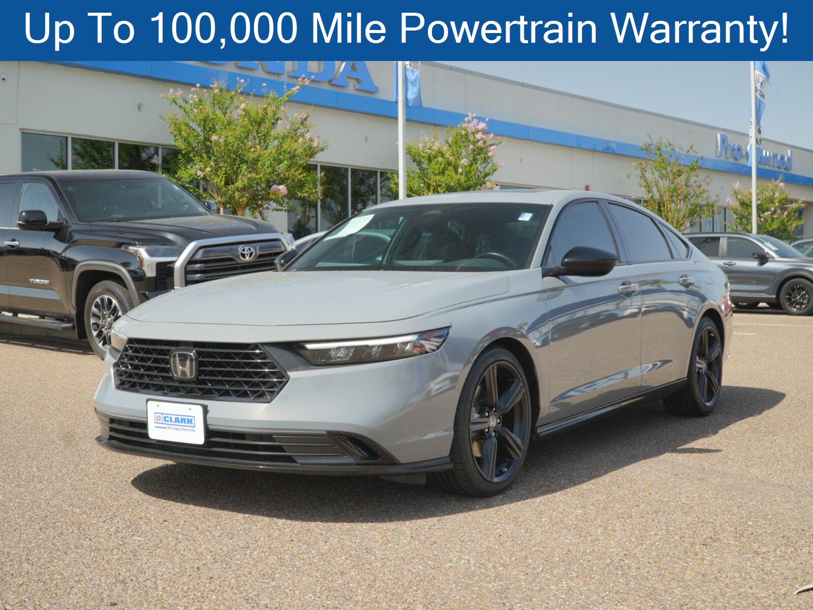 Urban Gray Pearl 2024 Honda Accord Hybrid Sedan Front-Wheel Drive 1-Speed Dual Clutch