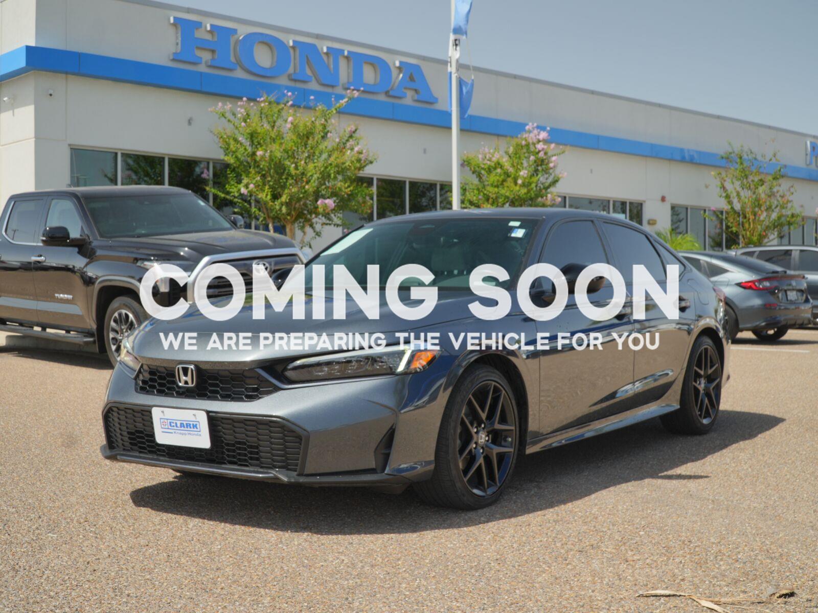 Meteorite Gray Metallic 2025 Honda Civic Hybrid Sedan Front-Wheel Drive 1-Speed Dual Clutch