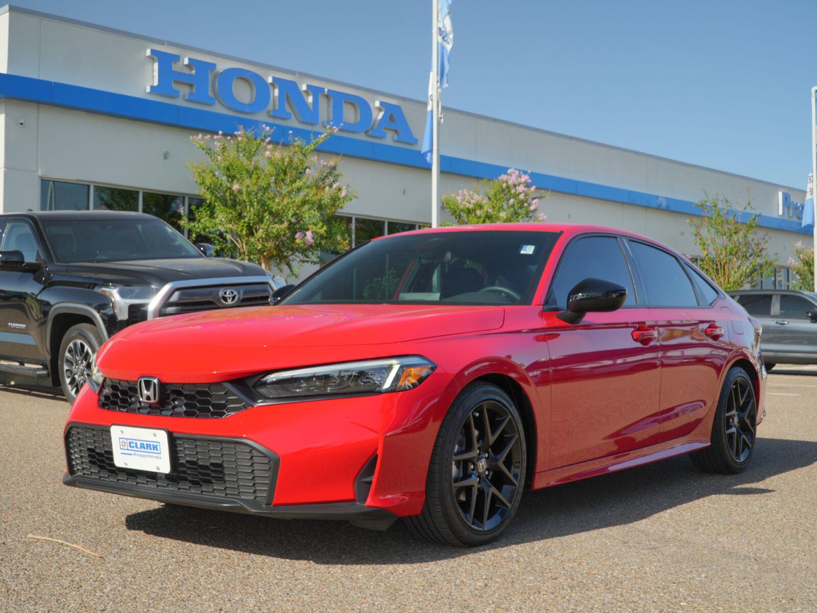 Rallye Red 2026 Honda Civic Sedan Front-Wheel Drive Continuously Variable Transmission