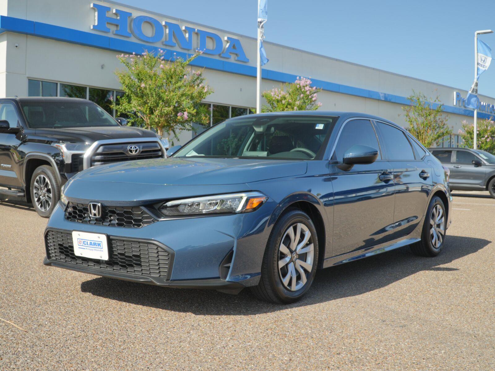 Blue Lagoon Pearl 2026 Honda Civic Sedan Front-Wheel Drive Continuously Variable Transmission