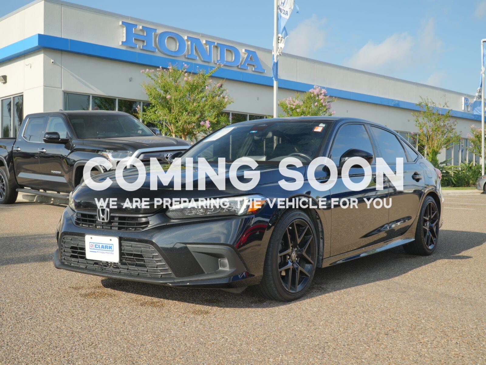 Crystal Black Pearl 2023 Honda Civic Sedan Front-Wheel Drive 7-Speed CVT