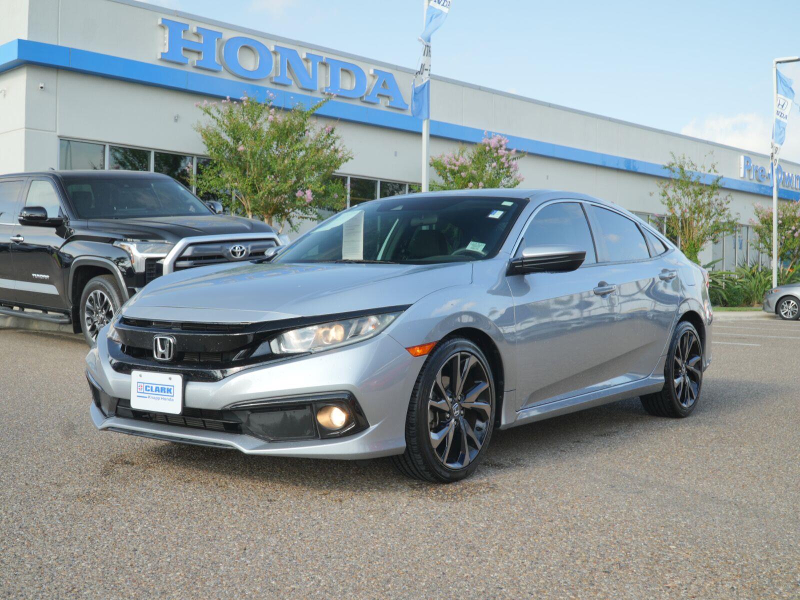 Lunar Silver Metallic 2021 Honda Civic Sedan Front-Wheel Drive 7-Speed CVT