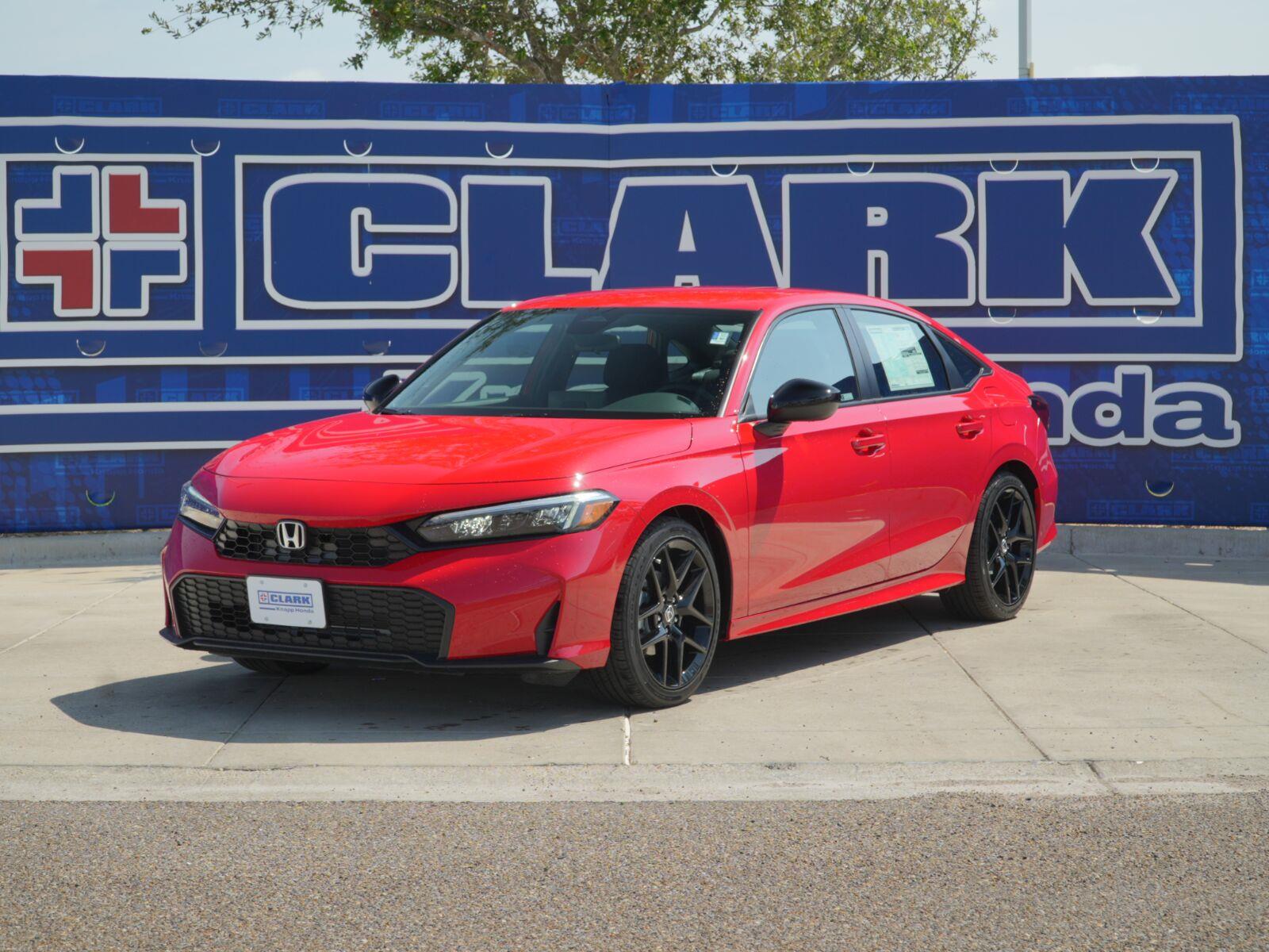 Rallye Red 2026 Honda Civic Sedan Front-Wheel Drive Continuously Variable Transmission