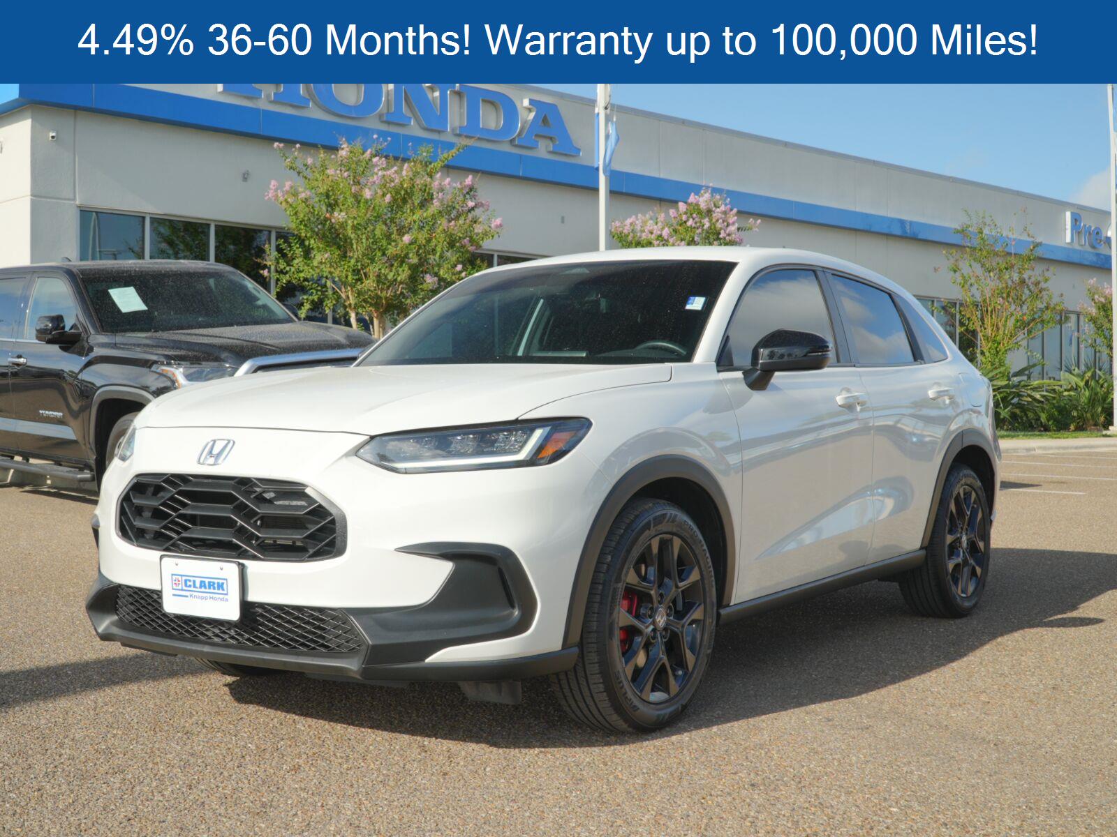 Platinum White Pearl 2024 Honda HR-V SUV / Crossover Front-Wheel Drive Continuously Variable Transmission