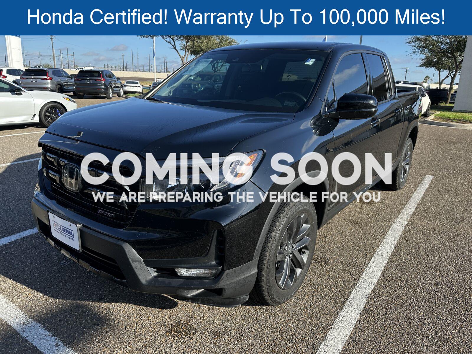 Crystal Black Pearl 2024 Honda Ridgeline Pickup Truck All-Wheel Drive 9-Speed Automatic