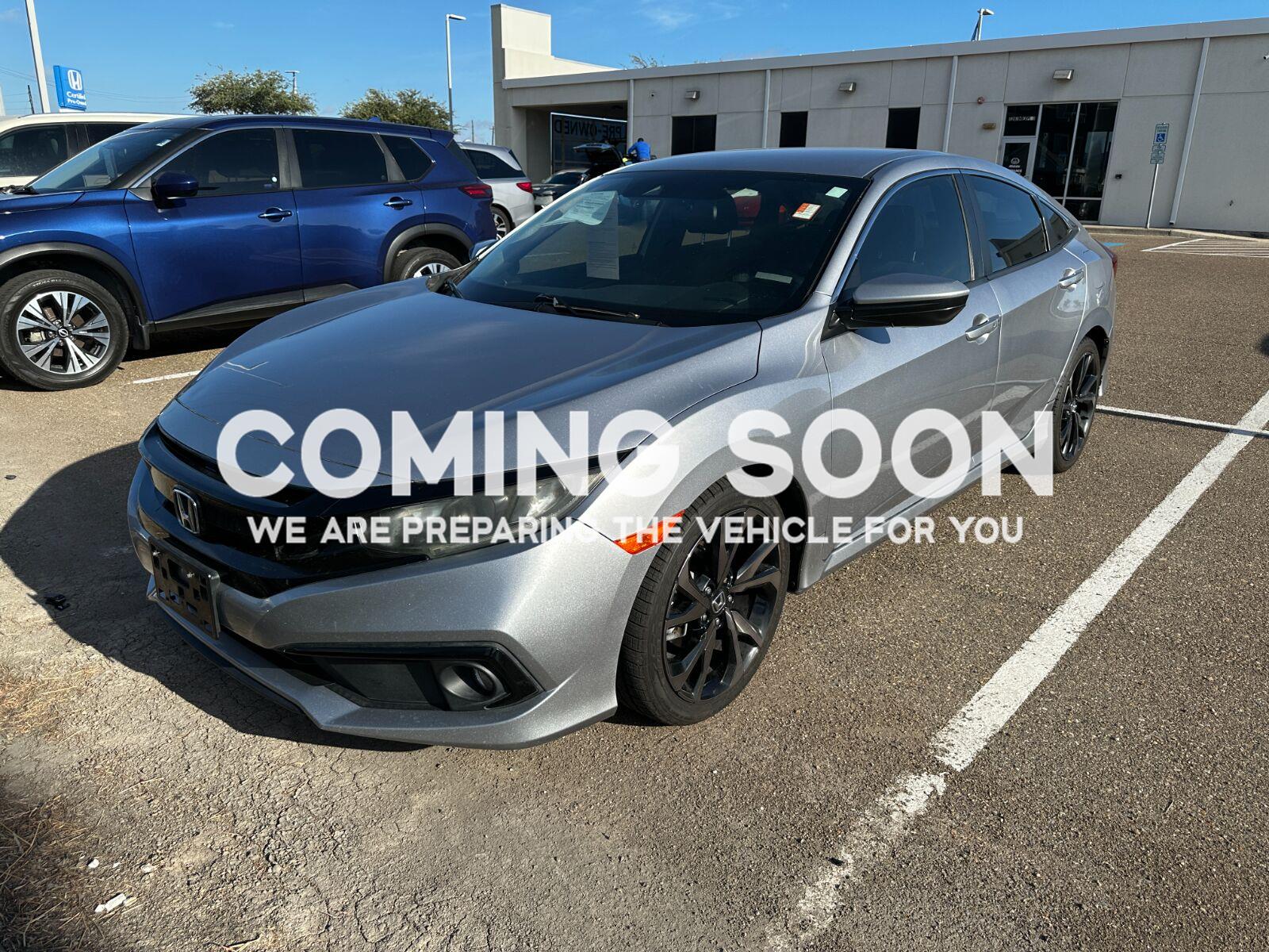 Lunar Silver Metallic 2019 Honda Civic Sedan Front-Wheel Drive 7-Speed CVT