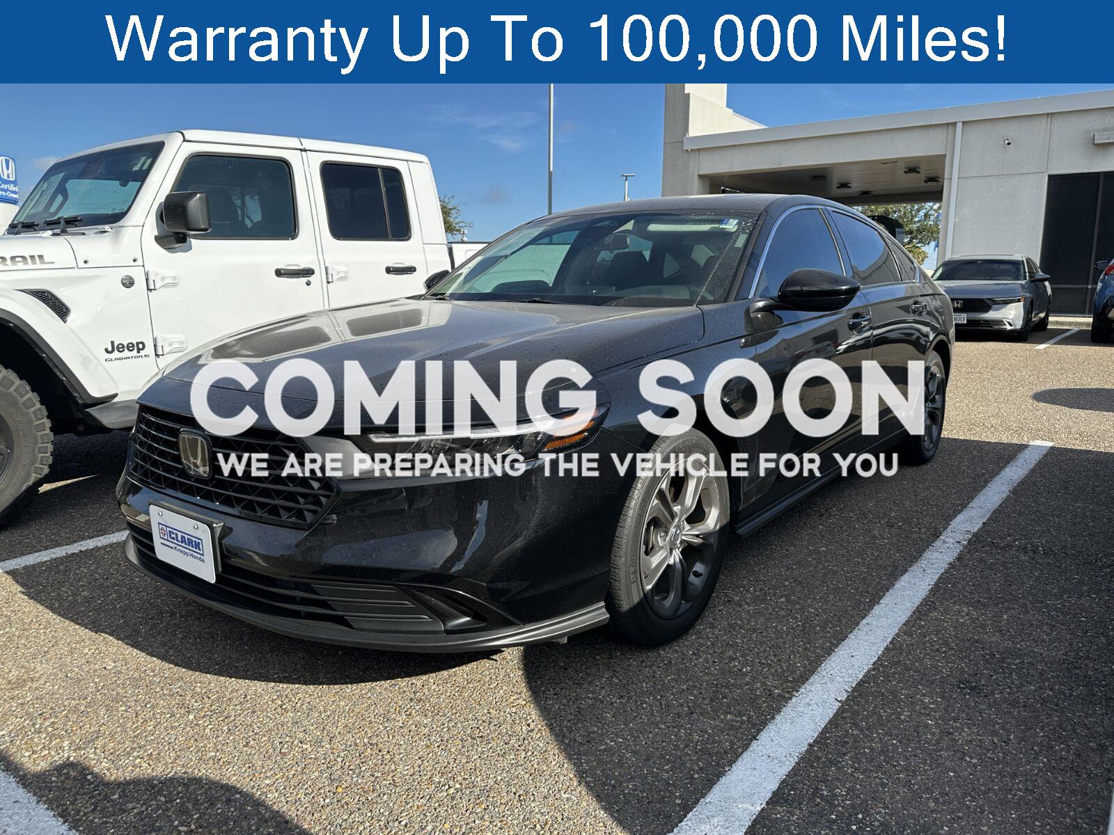 Crystal Black Pearl 2023 Honda Accord Sedan Front-Wheel Drive Continuously Variable Transmission