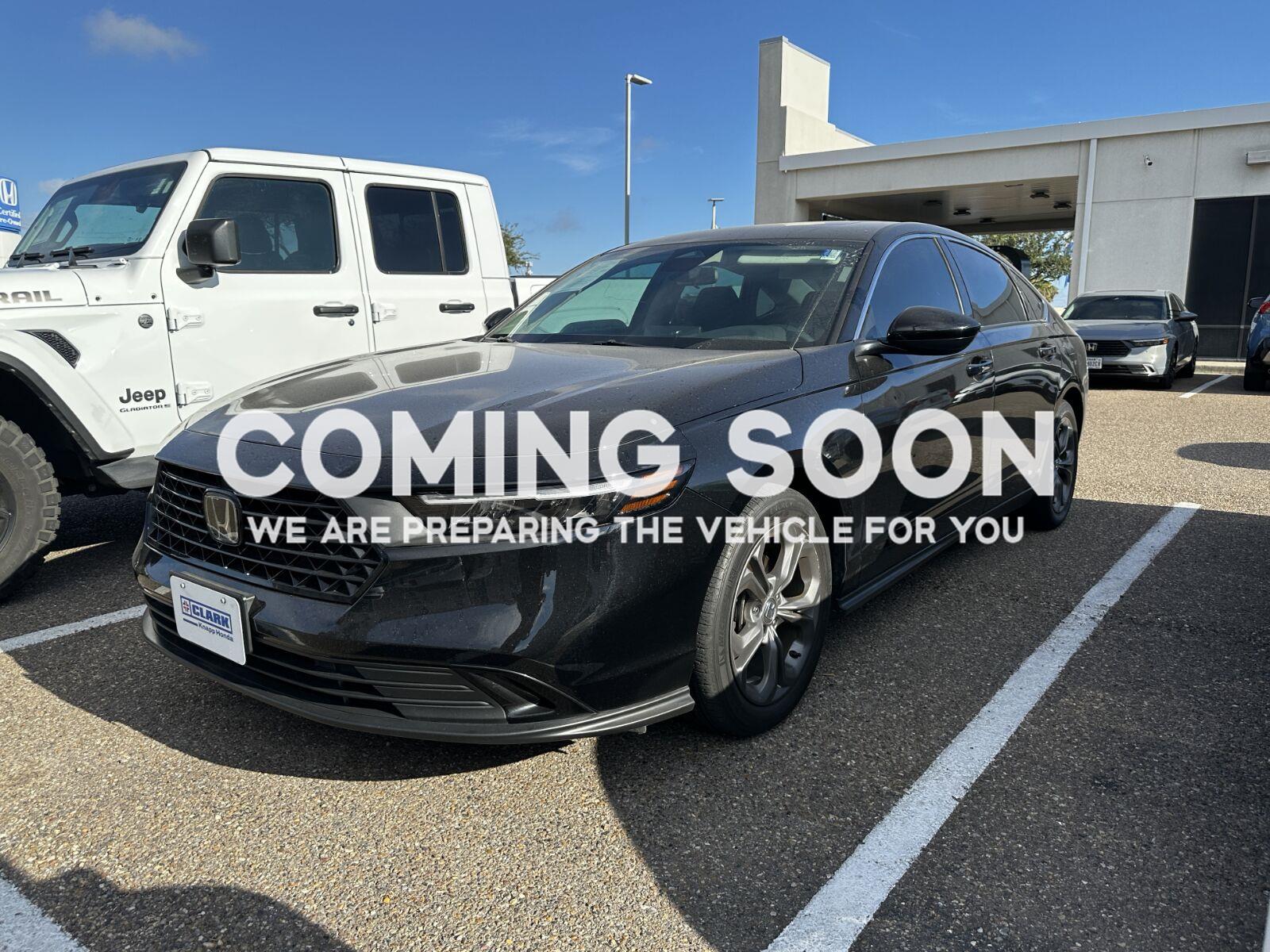 Crystal Black Pearl 2023 Honda Accord Sedan Front-Wheel Drive Continuously Variable Transmission