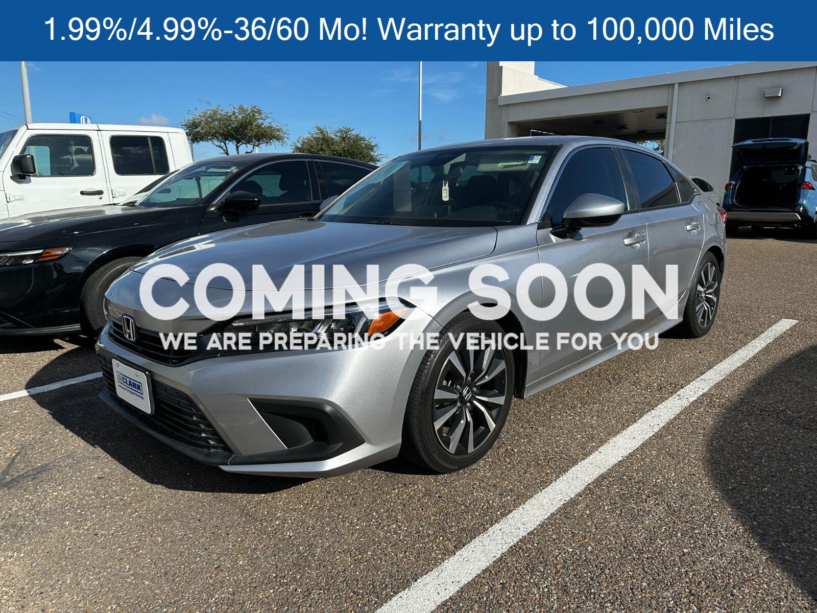 Lunar Silver Metallic 2024 Honda Civic Sedan Front-Wheel Drive Continuously Variable Transmission
