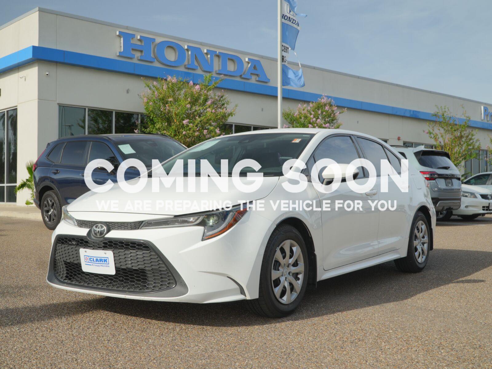 Super White 2020 Toyota Corolla Sedan Front-Wheel Drive Continuously Variable Transmission