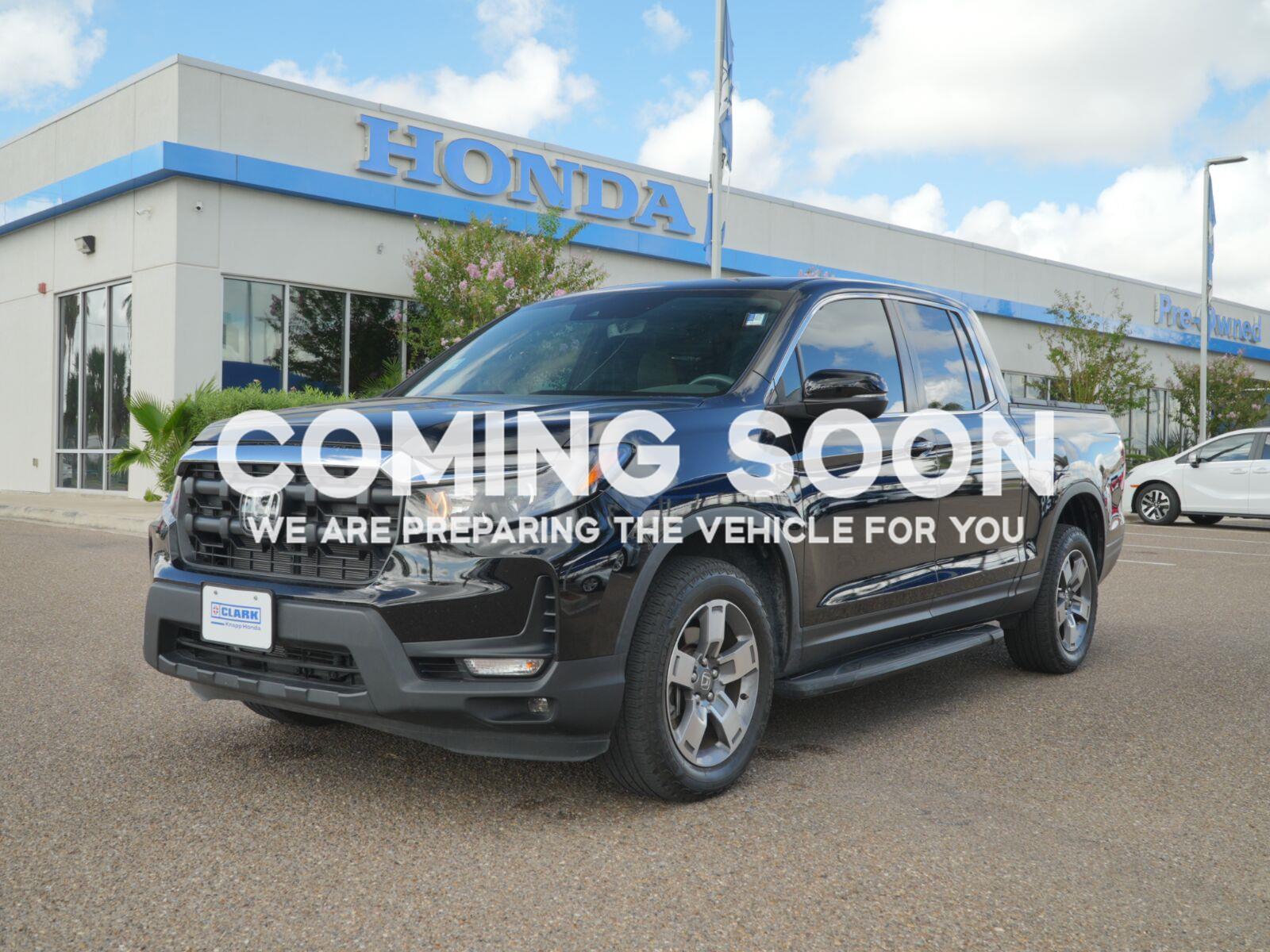 Crystal Black Pearl 2024 Honda Ridgeline Pickup Truck All-Wheel Drive Automatic