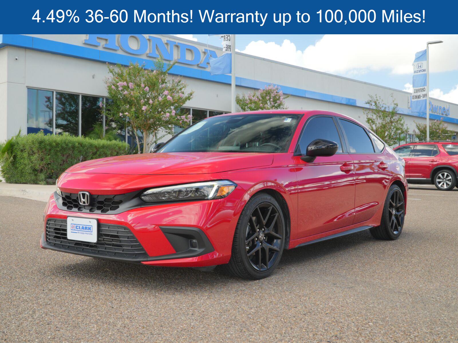 Rallye Red 2024 Honda Civic Hatchback Hatchback Front-Wheel Drive 7-Speed CVT